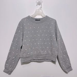 Grey pearl sweatshirt